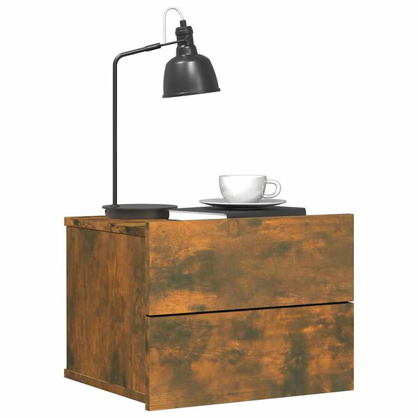 vidaXL Nočn&iacute; stolky 2 ks kouřov&yacute; dub 40 x 30 x 30 cm kompozitn&iacute; dřevo