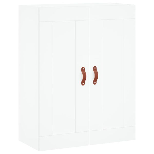vidaXL Skř&iacute;ň highboard b&iacute;l&aacute; 69,5 x 34 x 180 cm kompozitn&iacute; dřevo