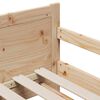 vidaXL R&aacute;m postele s matrac&iacute; Hněd&aacute; 80 x 200 cm Masivn&iacute; borov&eacute; dřevo