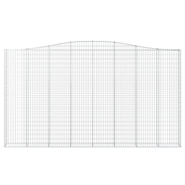 vidaXL Klenut&eacute; gabionov&eacute; ko&scaron;e 4 ks 400x30x220/240cm pozinkovan&eacute; železo