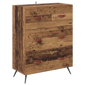 vidaXL Př&iacute;born&iacute;k Star&eacute; dřevo 69,5 x 34 x 90 cm Dřevěn&yacute; materi&aacute;l