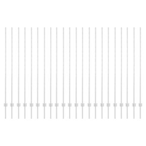 vidaXL Plotov&yacute; sloupek. 22 pcs Stř&iacute;brn&aacute; 200 cm Ocel