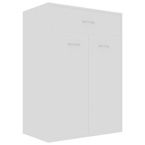 vidaXL Botn&iacute;k b&iacute;l&yacute; 60 x 35 x 84 cm kompozitn&iacute; dřevo