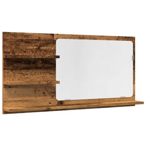 vidaXL Koupelnov&aacute; skř&iacute;ňka se zrcadlem old wood 90x11x45 cm kompozit