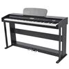 vidaXL 88kl&aacute;vesov&eacute; digit&aacute;ln&iacute; piano s ped&aacute;ly čern&aacute; melaminov&aacute; deska