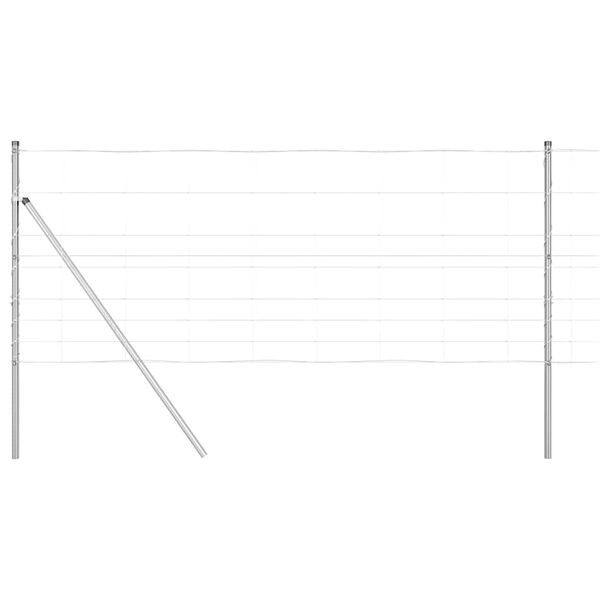 vidaXL Plotov&yacute; sloupek. Pozinkovan&yacute; 25 x 1 m Ocel