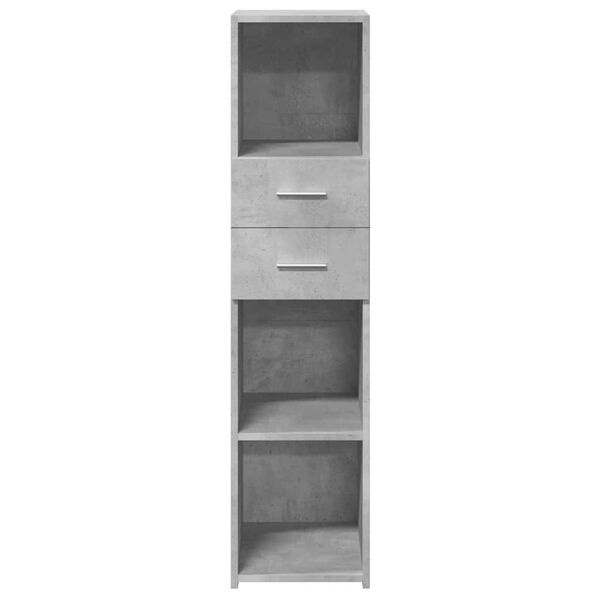vidaXL Skř&iacute;ň highboard betonově &scaron;ed&aacute; 30x42,5x124 cm kompozitn&iacute; dřevo