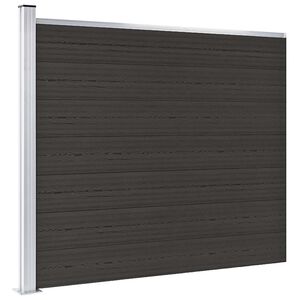vidaXL Plotov&yacute; d&iacute;lec WPC 175 x 146 cm čern&yacute;