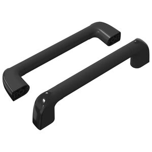vidaXL Rukojeť Jednobarevn&yacute; 2 ks Čern&aacute; 380 x 34 x 85 mm Hlin&iacute;k a PP