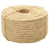 vidaXL Lano 100% sisal 6 mm 100 m