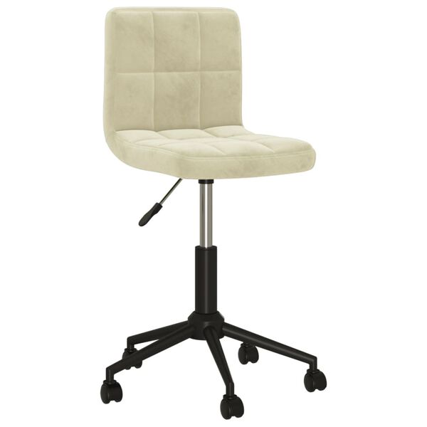 vidaXL Otočn&eacute; j&iacute;deln&iacute; židle 4 ks kr&eacute;mov&eacute; samet