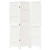 vidaXL Paraván 3dílný bílý masivní dřevo pavlovnie