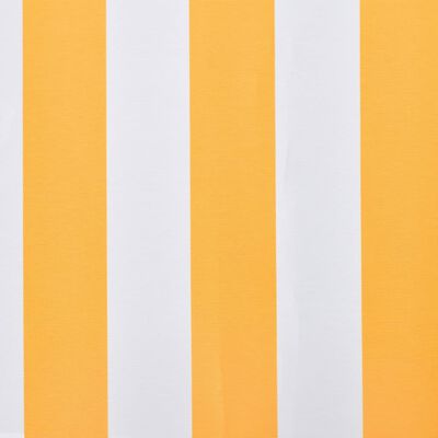 vidaXL Plachta na markýzu oranžovo-bílá 350 x 250 cm plátěná