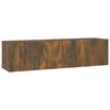 vidaXL N&aacute;stěnn&aacute; TV skř&iacute;ňka kouřov&yacute; dub 120x30x30 cm kompozitn&iacute; dřevo
