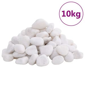 vidaXL Le&scaron;těn&eacute; obl&aacute;zky 10 kg b&iacute;l&eacute; 2&ndash;5 cm