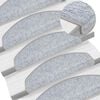 vidaXL Schodov&eacute; rohože 10 ks 65 x 24 x 4 cm světle &scaron;ed&eacute;, půlkulat&eacute;, velk&eacute;