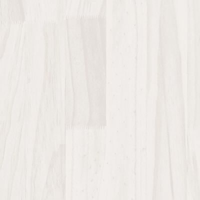 vidaXL Zahradní truhlík bílý 150 x 50 x 70 cm masivní borové dřevo