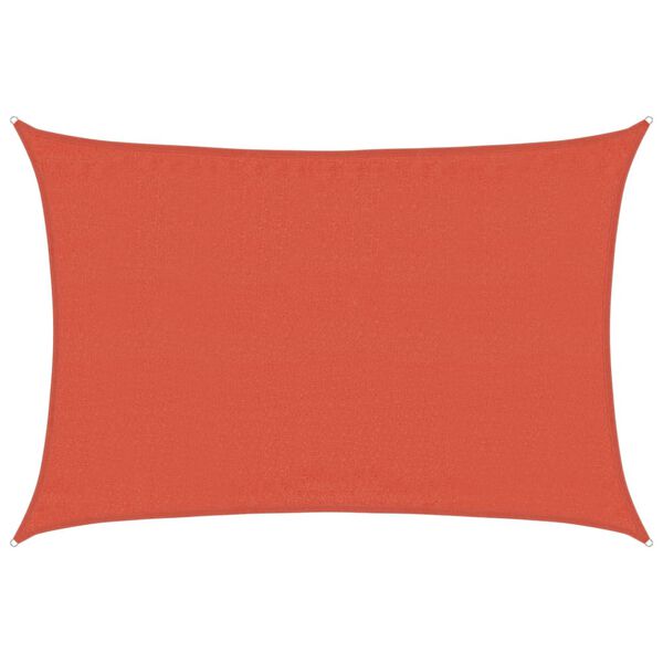 vidaXL Plachta proti slunci 160 g/m&sup2; obd&eacute;ln&iacute;k terakota 3,5x4,5 m HDPE