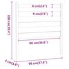 vidaXL Čelo postele b&iacute;l&eacute; 96 x 4 x 100 cm masivn&iacute; borovice