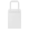 vidaXL Papírové tašky 50 ks s uchy Bílá 15x8x21 cm