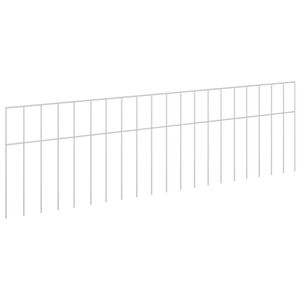 vidaXL Zahradn&iacute; plotov&yacute; panel 12 ks 100 x 30 cm Pozinkovan&aacute; ocel