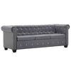 vidaXL 3m&iacute;stn&aacute; pohovka Chesterfield samet 199 x 75 x 72 cm &scaron;ed&aacute;