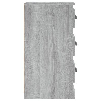 vidaXL Příborník šedý sonoma 36 x 35,5 x 67,5 cm kompozitní dřevo