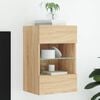 vidaXL N&aacute;stěnn&aacute; TV skř&iacute;ňka s LED osvětlen&iacute;m dub sonoma 40x30x60,5 cm