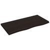vidaXL Koupelnov&aacute; deska tmavě hněd&aacute; 100x50x(2-4) cm o&scaron;etřen&yacute; masivn&iacute;