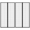 vidaXL Z&aacute;věsy do dveř&iacute; proti hmyzu 2 ks s magnety čern&eacute; 200 x 80 cm