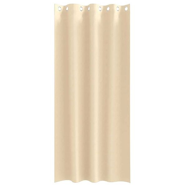 vidaXL Z&aacute;věsy na zatemněn&iacute; s kroužky 2 pcs Kr&eacute;mov&aacute; 260 x 140 cm