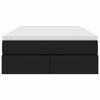 vidaXL Postel s &uacute;ložn&yacute;m prostorem a matrac&iacute; Čern&aacute; 120 x 190 cm