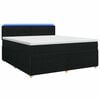vidaXL Postel boxspring s matrac&iacute; s čelo Čern&aacute; 160 x 200 cm Textil