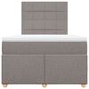 vidaXL Box spring postel s matrac&iacute; taupe 120x190 cm textil
