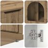 vidaXL Kočič&iacute; dům Uměleck&yacute; dub 85 x 55 x 50,5 cm kompozitn&iacute; dřevo