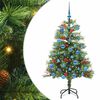 vidaXL Uměl&yacute; v&aacute;nočn&iacute; stromeček Zelen&aacute; 150 cm PVC a kov