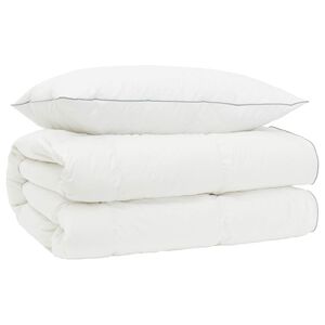 vidaXL Sada přikr&yacute;vek s 90% hus&iacute;m peř&iacute;m FULDA 2 ks 135 x 200 cm B&iacute;l&aacute;