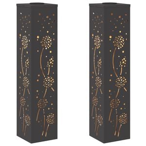 vidaXL Sol&aacute;rn&iacute; LED Cestovn&iacute; Světlo 2 ks Tepl&aacute; b&iacute;l&aacute; 18 x 18 x 80 cm