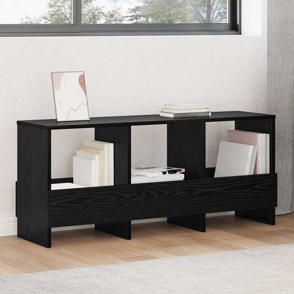 vidaXL Reg&aacute;l na časopisy Čern&yacute; dub 102 x 30 x 45 cm