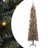 vidaXL Uměl&yacute; v&aacute;nočn&iacute; stromeček Zelen&aacute; 180 cm PVC, plast a ocel