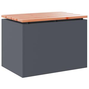 vidaXL Zahradn&iacute; lavice 1-Počet m&iacute;st 60 x 40 x 43 cm Ocel Antracit