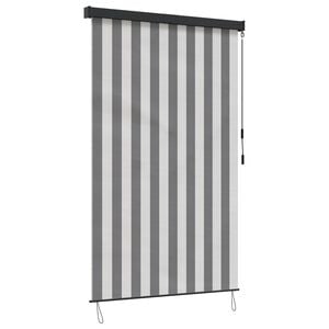 vidaXL Roleta Antracitov&aacute; a b&iacute;l&aacute; 180 x 250 cm Textil a hlin&iacute;k