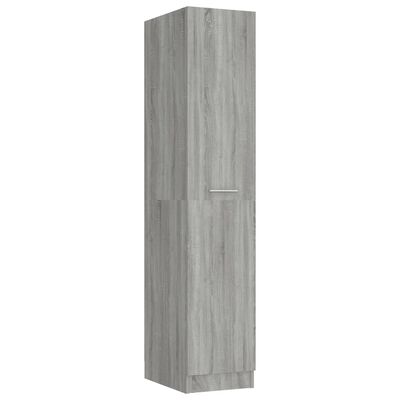 vidaXL Výsuvná skříňka s přihrádkami šedá sonoma 30 x 42,5 x 150 cm