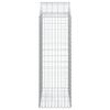 vidaXL Klenut&yacute; gabionov&yacute; ko&scaron; 100 x 50 x 140/160 cm pozinkovan&eacute; železo