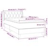 vidaXL Box spring postel s matrac&iacute; tmavě zelen&aacute; 80 x 200 cm samet