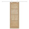 vidaXL Posuvn&eacute; dveře Hněd&aacute; 73,5 x 211 cm Masivn&iacute; borov&eacute; dřevo