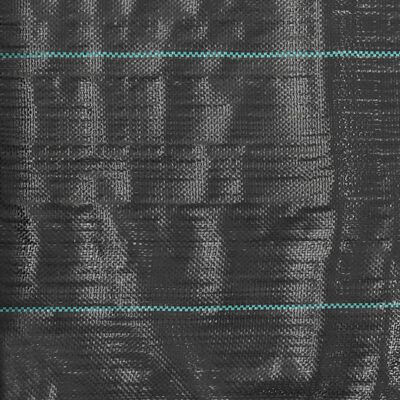 vidaXL Mulčovací textilie proti plevelu a kořenům černá 1 x 100 m PP