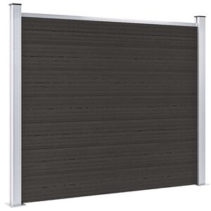 vidaXL Plotov&yacute; d&iacute;lec WPC 180 x 146 cm čern&yacute;