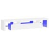 vidaXL TV skř&iacute;ňka s LED osvětlen&iacute;m b&iacute;l&aacute; 200x36,5x40 cm