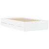 vidaXL Rám postele se zásuvkami bílý 90 x 200 cm kompozitní dřevo
